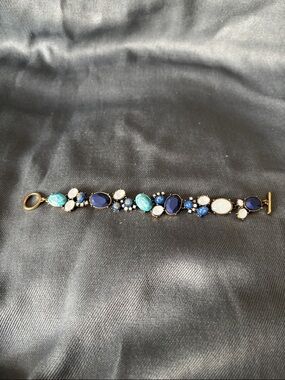 Blue Multistone Statement Bracelet - Women Jewelry